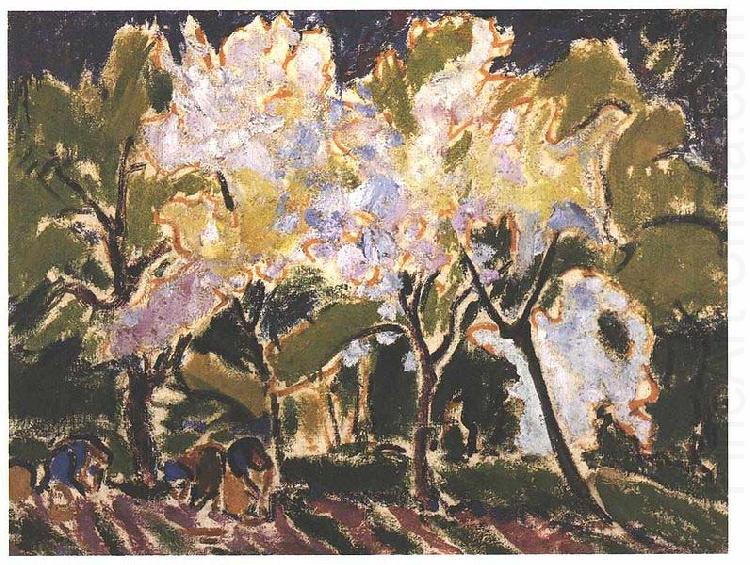 Ernst Ludwig Kirchner Landscape in the spring china oil painting image
